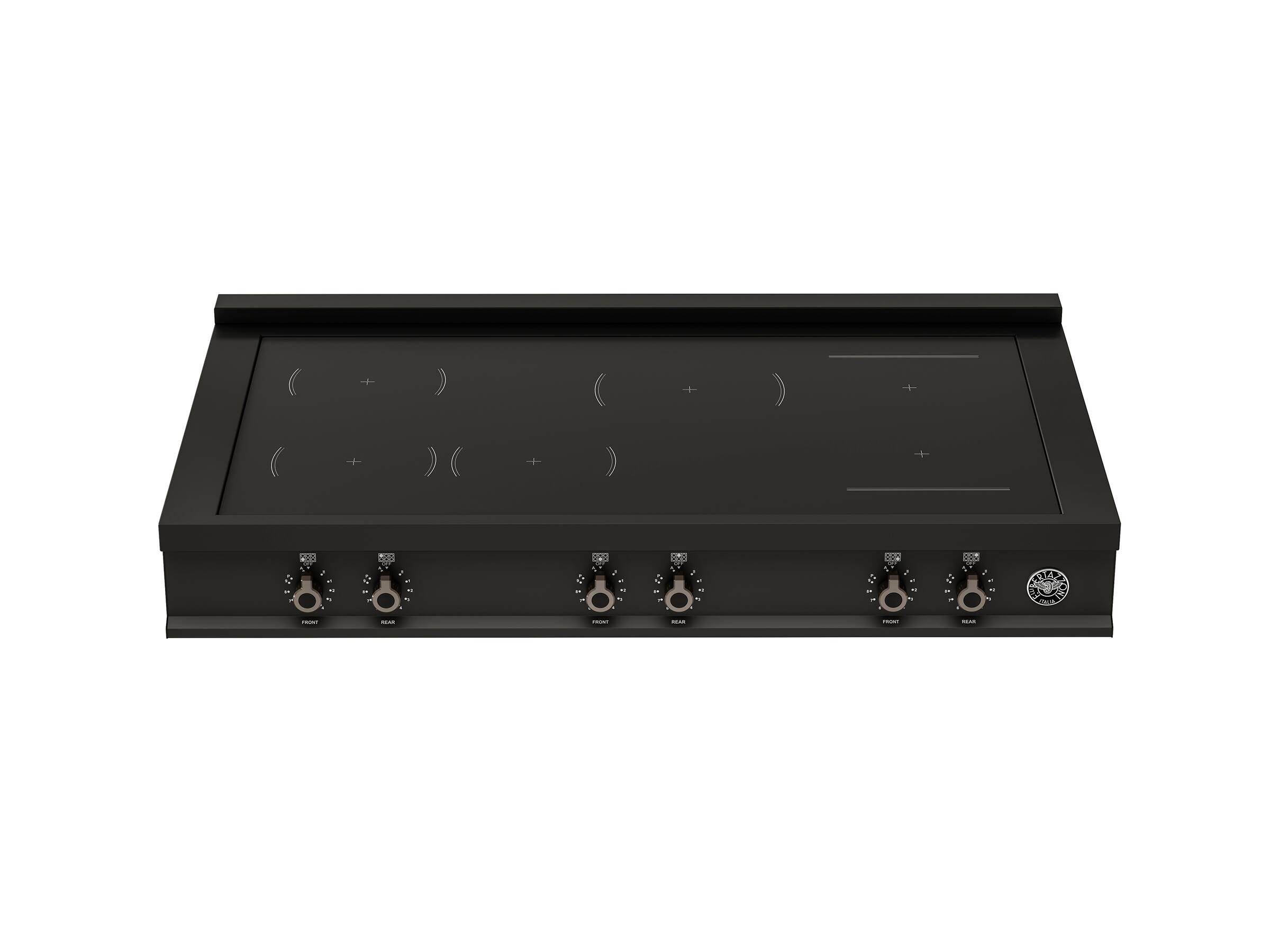 Bertazzoni - Professional Series 48" 6-Element Electric Induction Rangetop - Carbonio