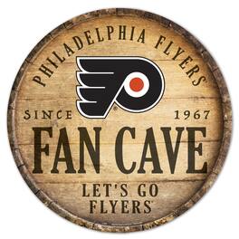 WinCraft - Philadelphia Flyers 14" Fan Cave Circular Wood Sign - Multicolor