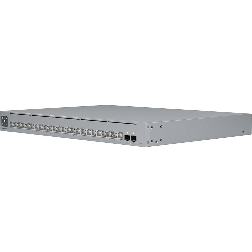 Alt View 5. Ubiquiti - Pro Max 24-Port 2.5G/1G Managed Network Switch USW-Pro-Max-24 - Gray.