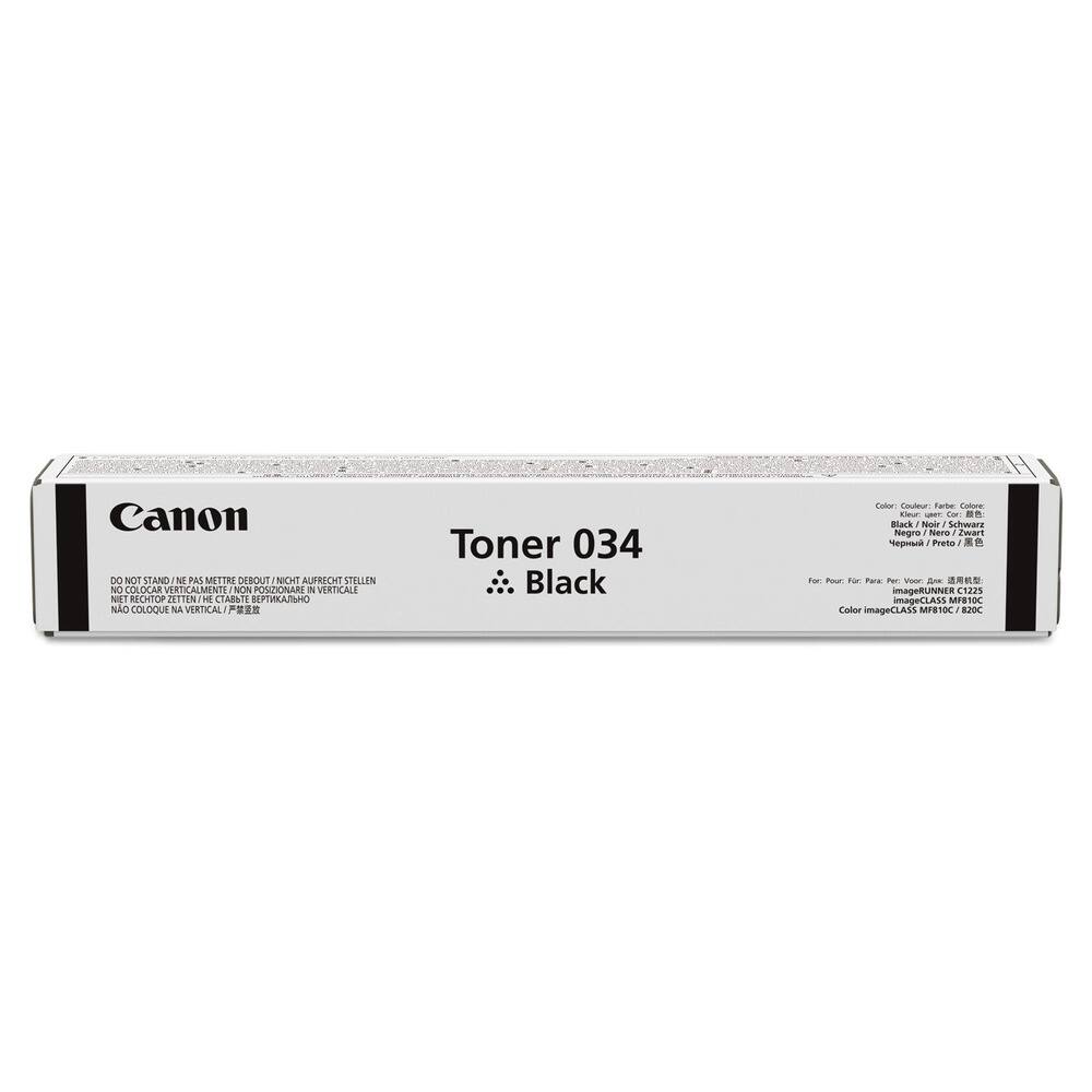Canon  
Toner 034  
Black  

DO NOT STAND / NE PAS METTRE DEBOUT / NICHT AUFRECHT STELLEN / NO COLOCAR VERTICALMENTE / NON POSZIONARE IN VERTICALE / NÃO COLOQUE NA VERTICAL / ไม่ให้ตั้งตรง  

For Pour Para Per Voor 画像RUNNER C1225  
Color imageCLASS MF10C / 20C  

Color / Couleur / Farbe / Colore  
Black / Noir / Schwarz  
Negro / Nero / Zwart / Preto