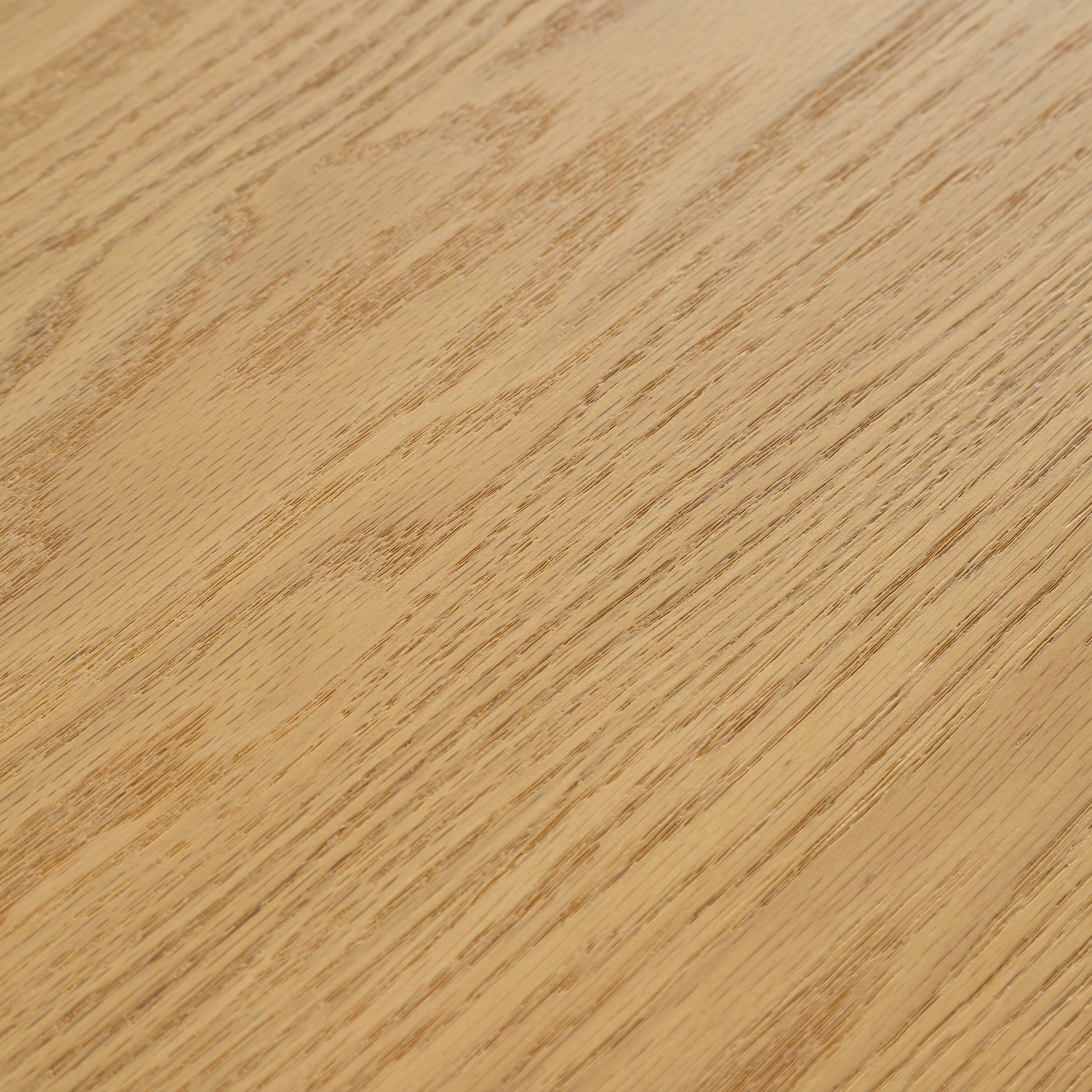 Alt View 5. Lirago - 42in. Arched Leg Round Dining Table Natural Finish Solid Wood Timeless Style,Seats 6 People - Beige.