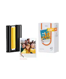 Liene - Amber 3x3 Square Sticky Photo Paper Refill (40 sheets & 1 Ink Cartridge)