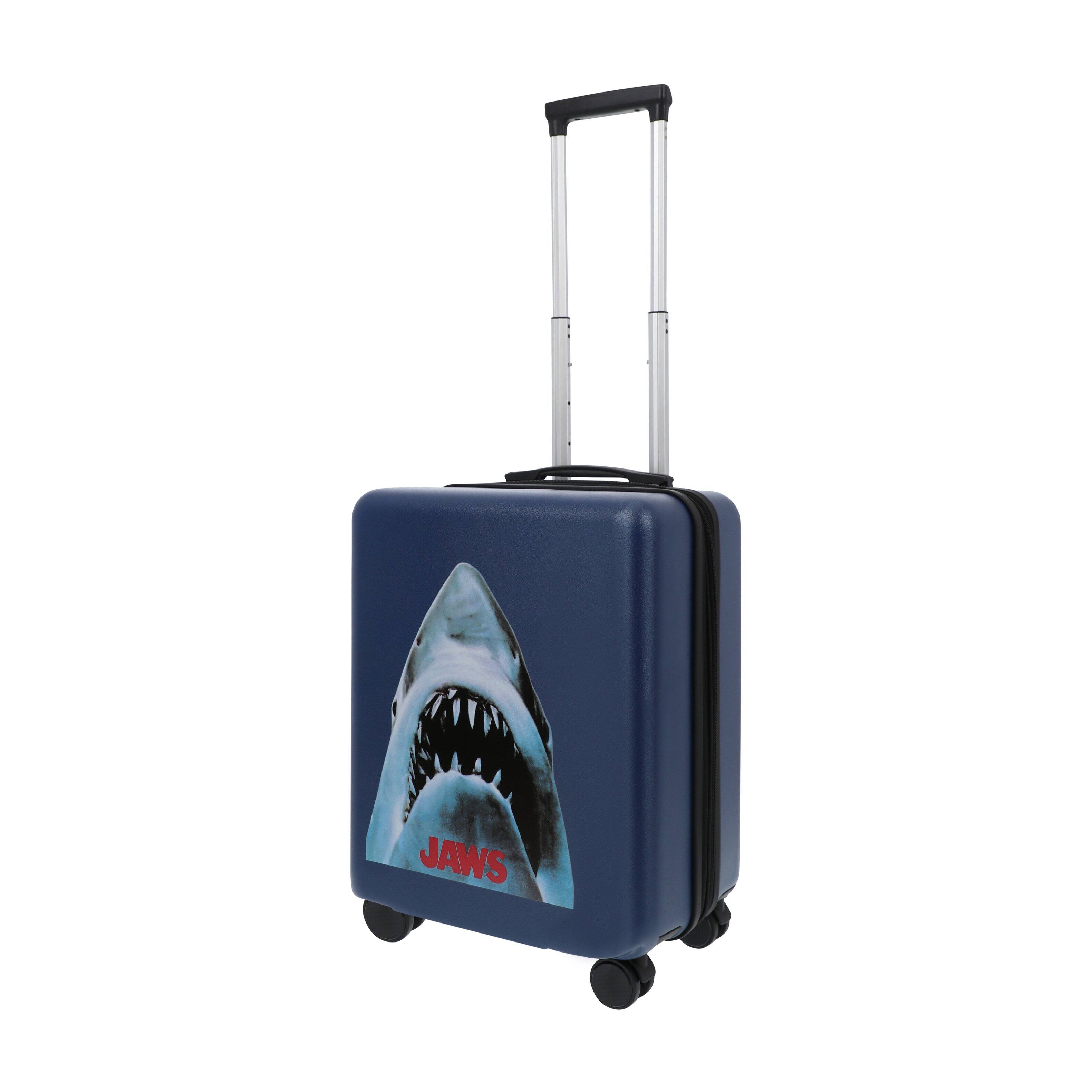 Angle. Ful - NBC STUDIOS JAWS 22.5" CARRY-ON LUGGAGE - BLUE.