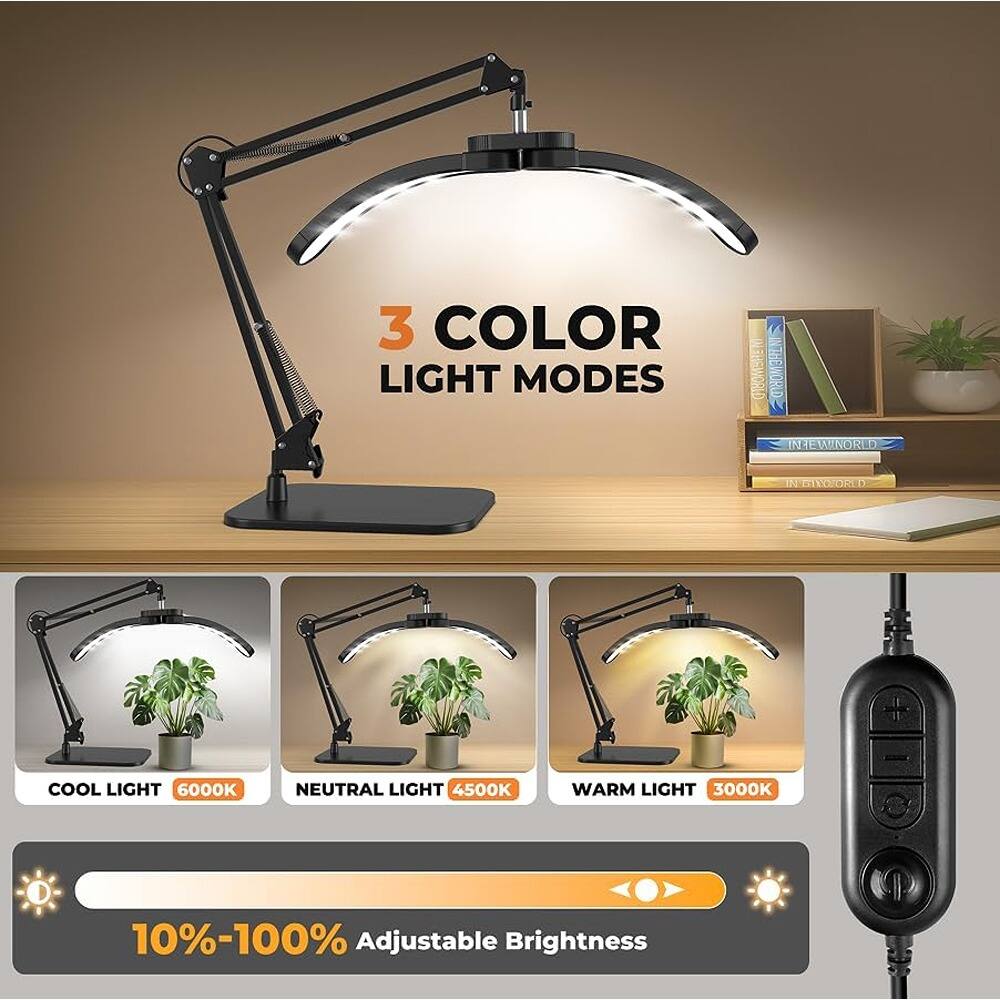 3 COLOR LIGHT MODES

COOL LIGHT 6000K  
NEUTRAL LIGHT 4500K  
WARM LIGHT 3000K  

10%-100% Adjustable Brightness