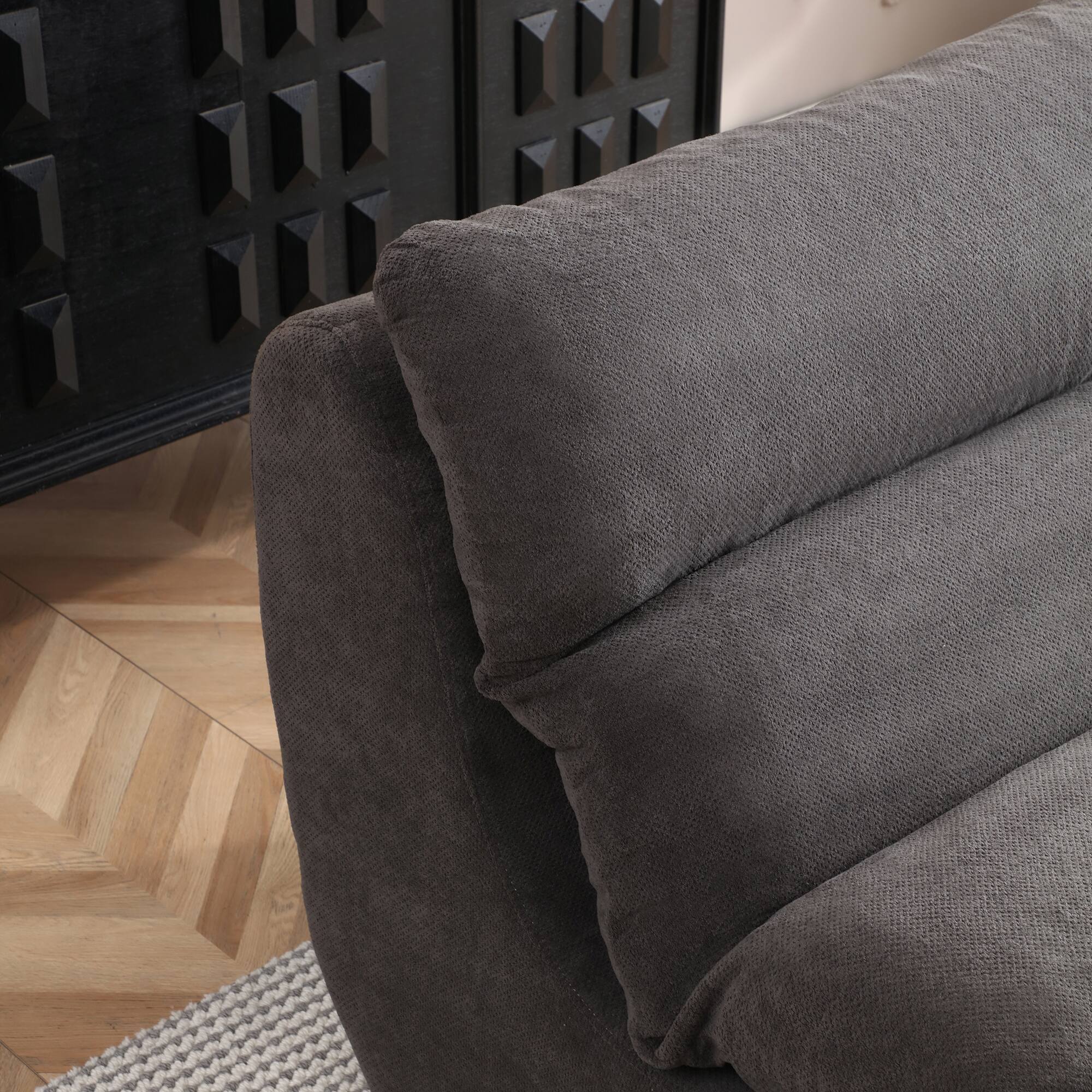 Alt View 1. LOVMOR - 32 Inch Cotton Bean Bag Chairs For Living Room Bedroom Dorm Indoor Lounge Seating Comfort Supportive Room Home - Grey.