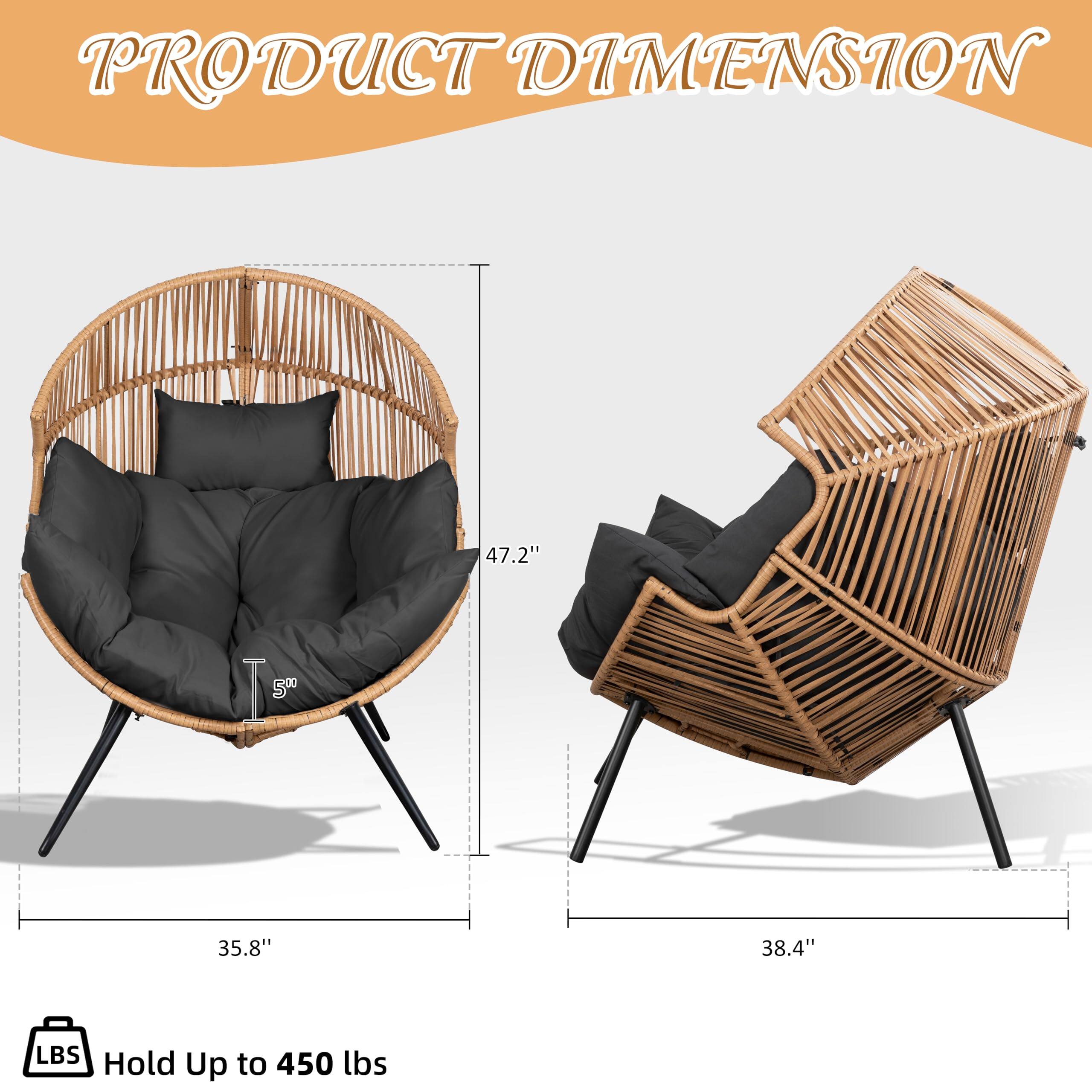 PRODUCT DIMENSION

47.2"  
35.8"  
38.4"  

Hold Up to 450 lbs