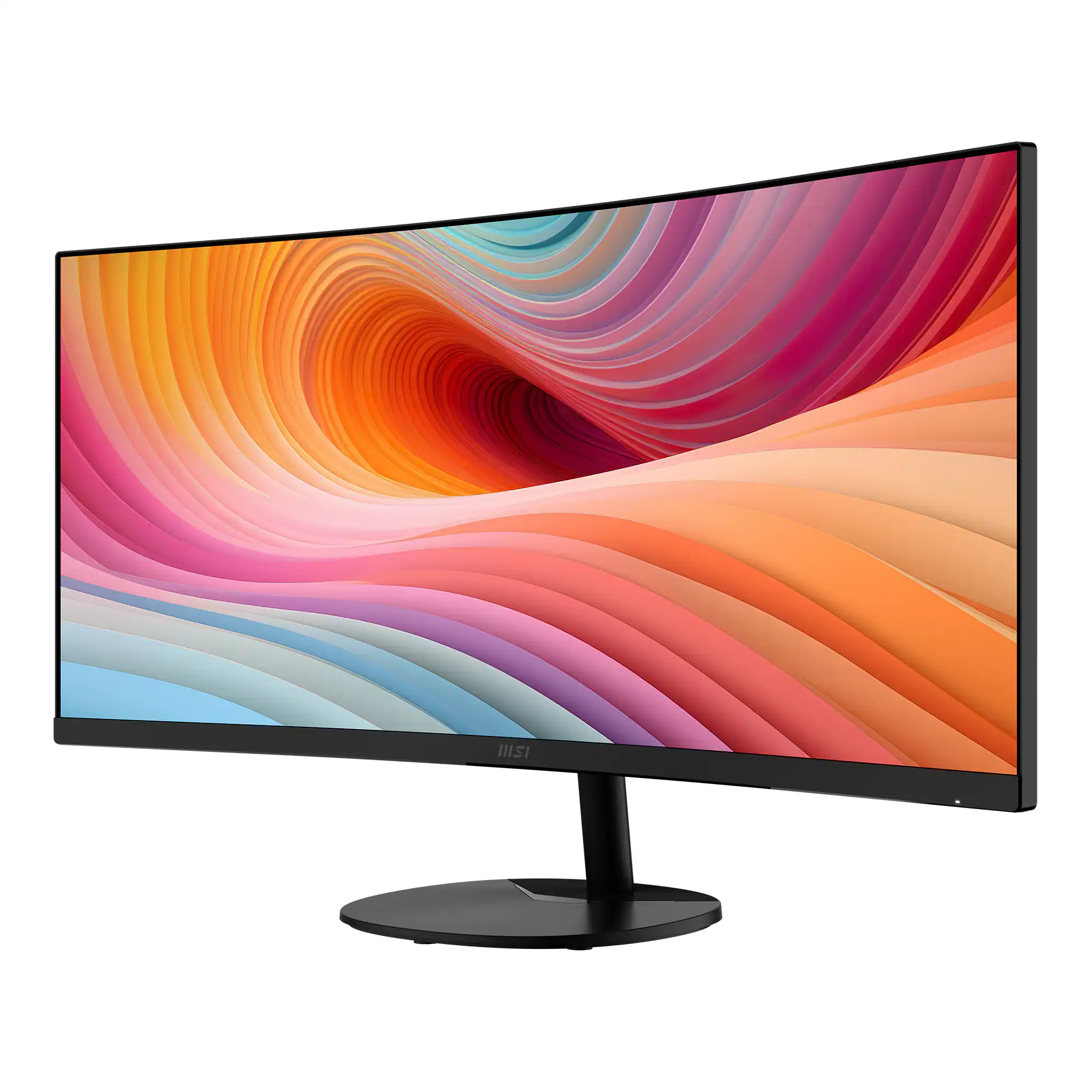 Left. MSI - PRO MP341CQ E12 34" Curved UWQHD 120Hz 1ms VA Business Monitor with Built-in Speakers( (DisplayPort, HDMI ) - Black.