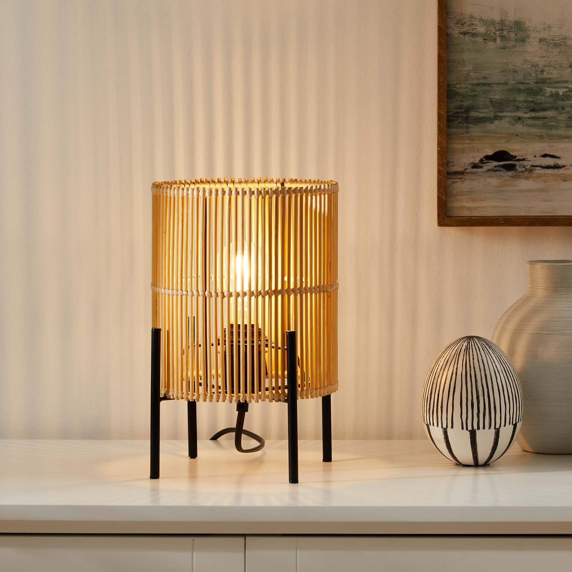 Alt View 1. Modway - Casen Bamboo Table Lamp by Modway - Natural.