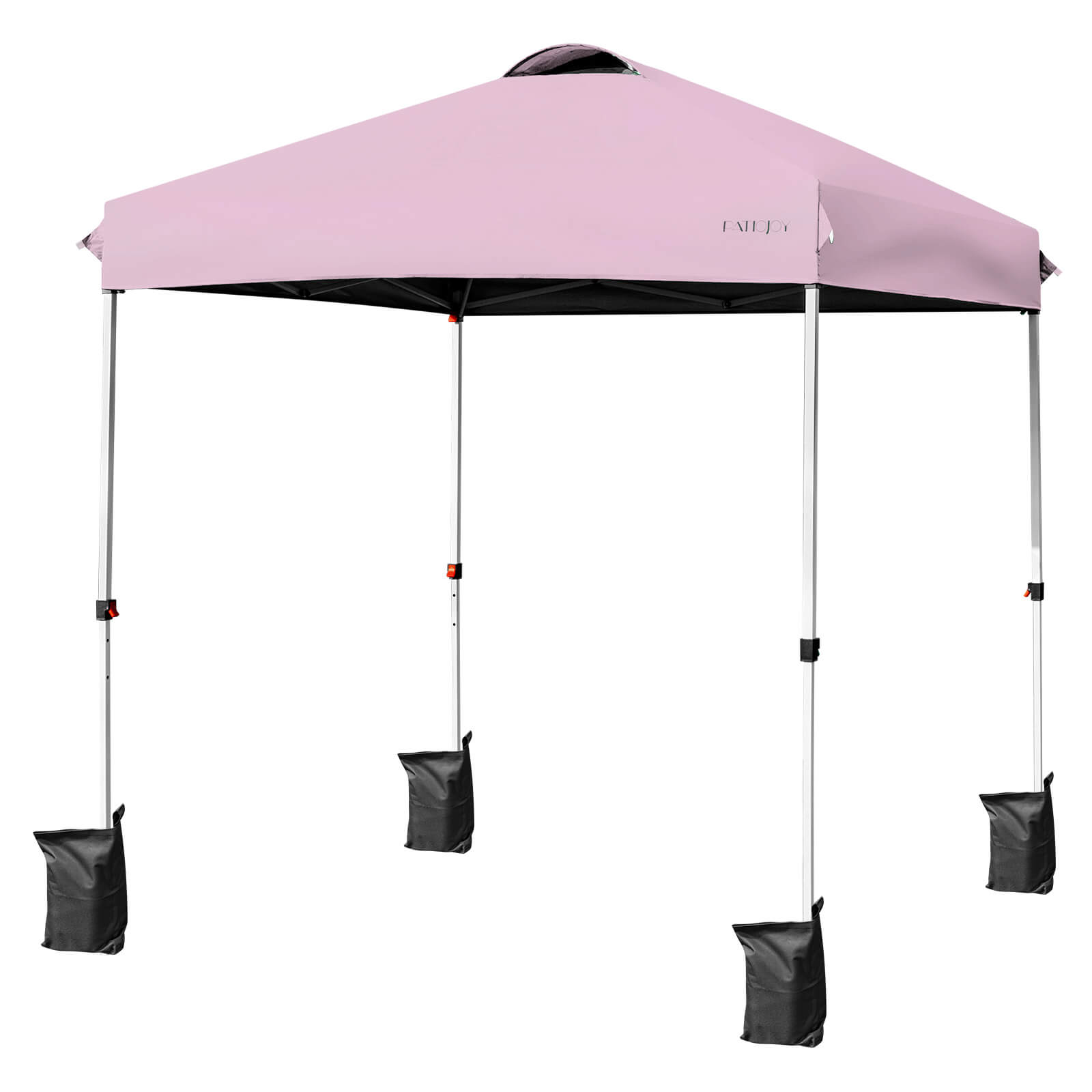 Alt View 9. Costway - Costway 6.6' x 6.6' Pop Up Canopy Tent Instant Sun Shade Adjustable Roller Bag - Pink.
