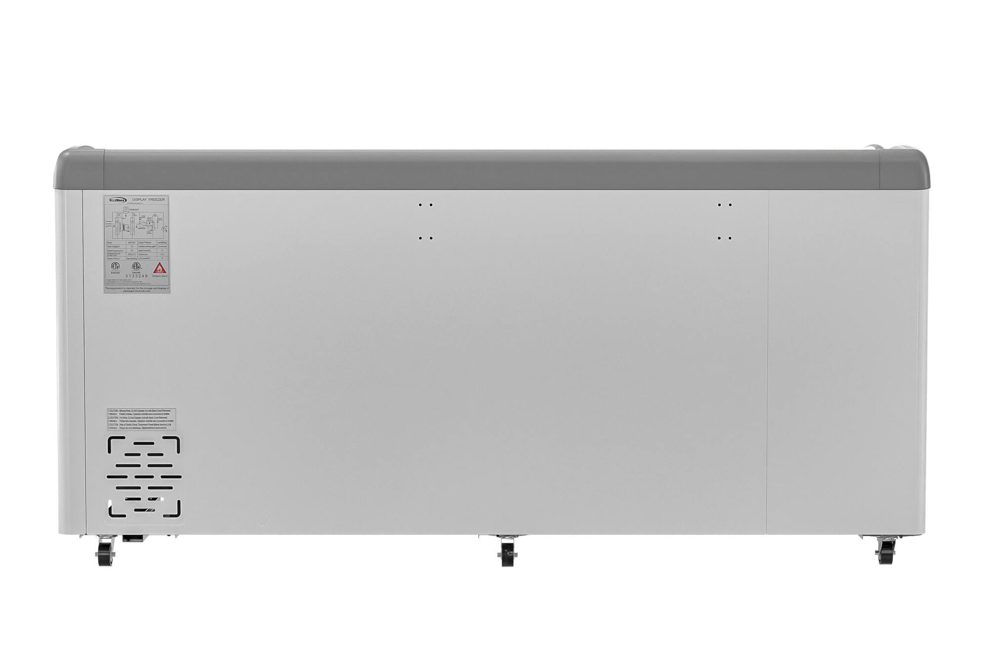 Alt View 6. Koolmore - 71 in. Commercial Ice Cream Display Freezer, 20 cu. ft. MCF-20C - White.