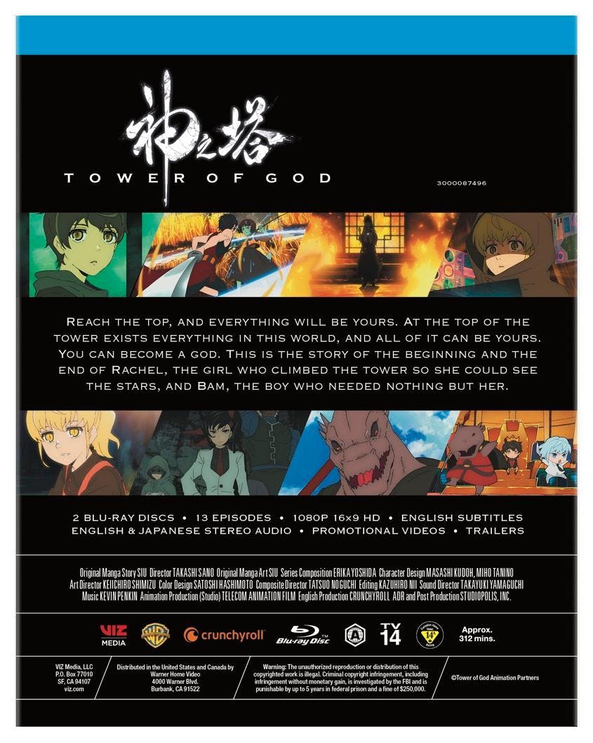 Back. Tower of God: The Complete Season [Blu-ray].