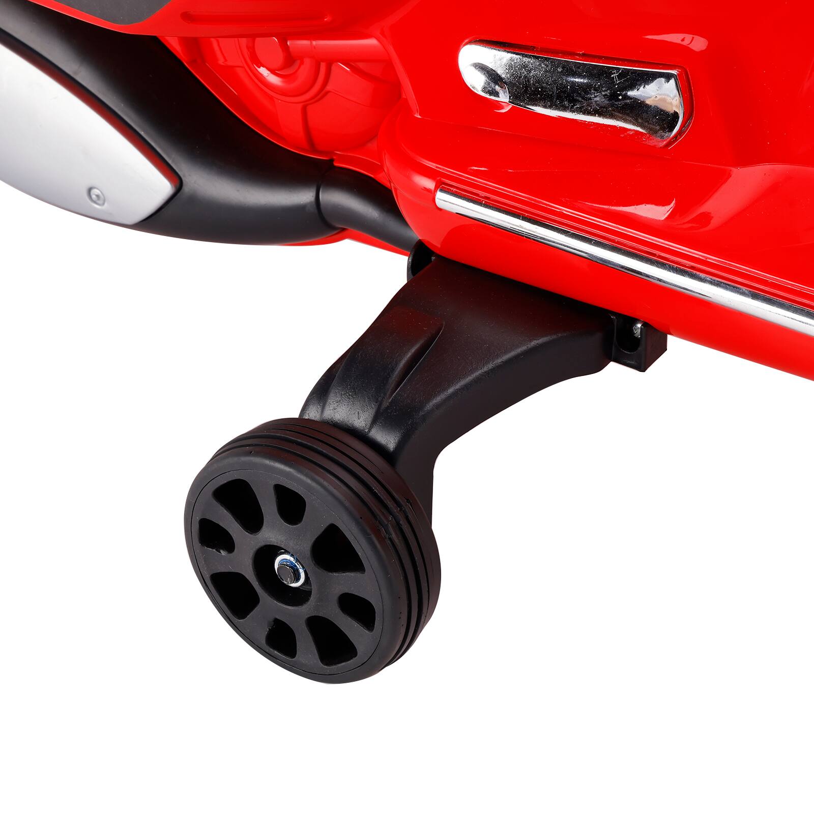 Alt View 7. Topteng - 6V Dual Drive 3-Wheel Kids Electric Motorcycle with Realistic Sounds & Storage - Ages 3-8, Red​.