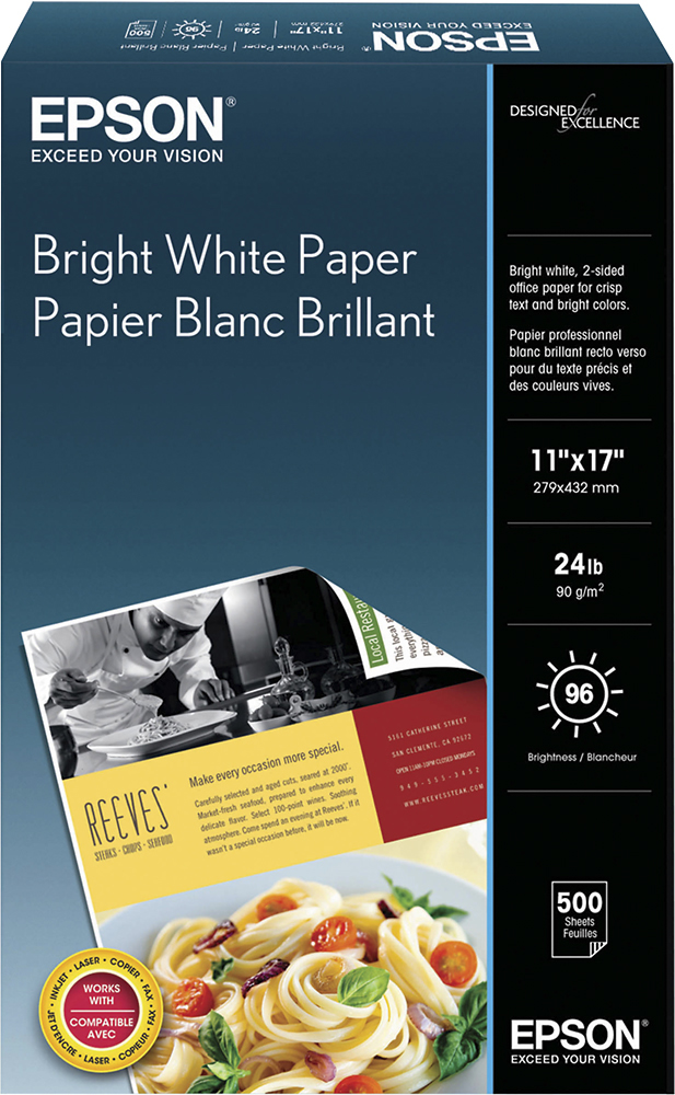 Customer Reviews: Epson Multipurpose 11 x 17 500-Count Paper Bright White  S450074 - Best Buy