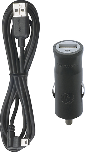 Black TomTom Click and Go Mount Car Charger and USB Cable