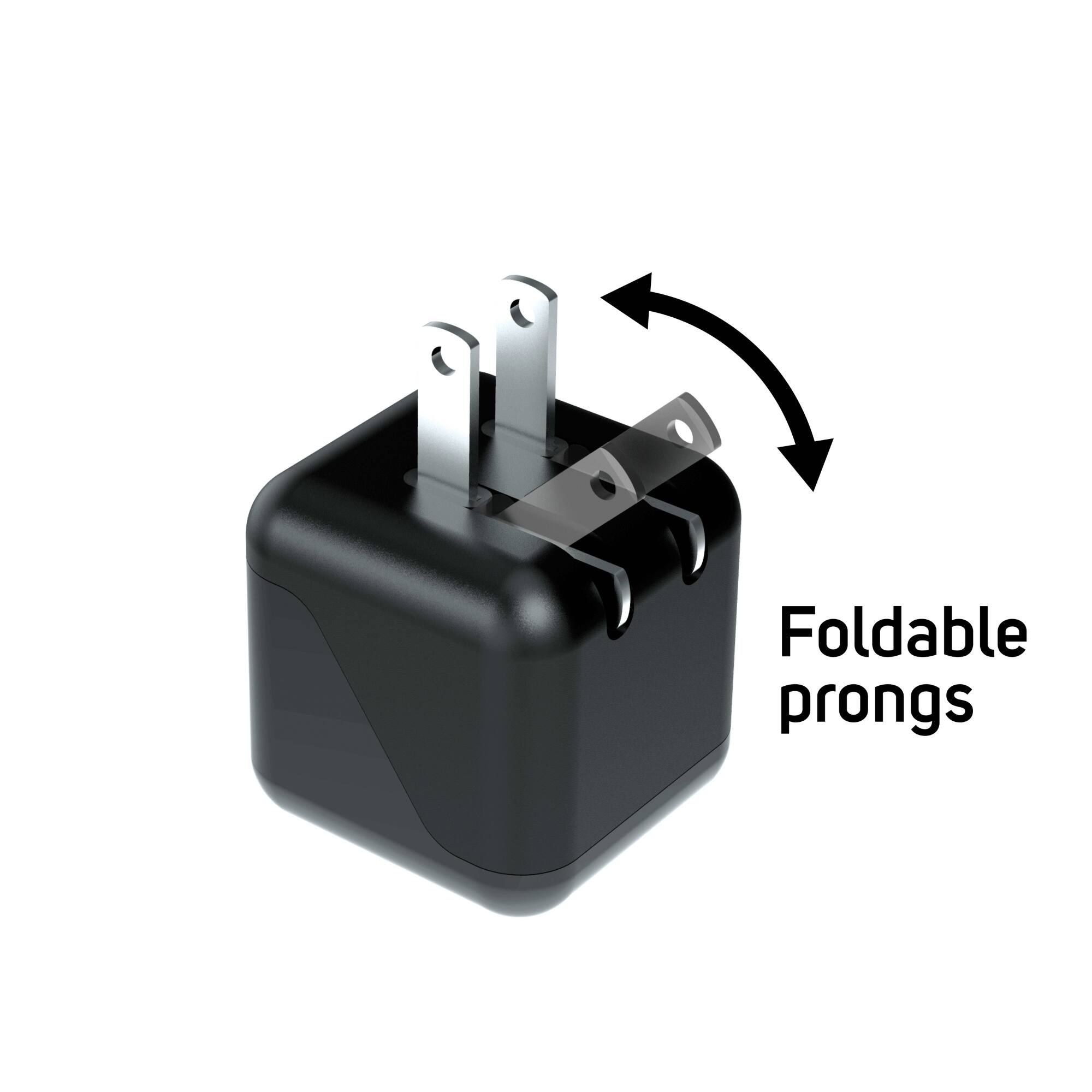 Foldable prongs