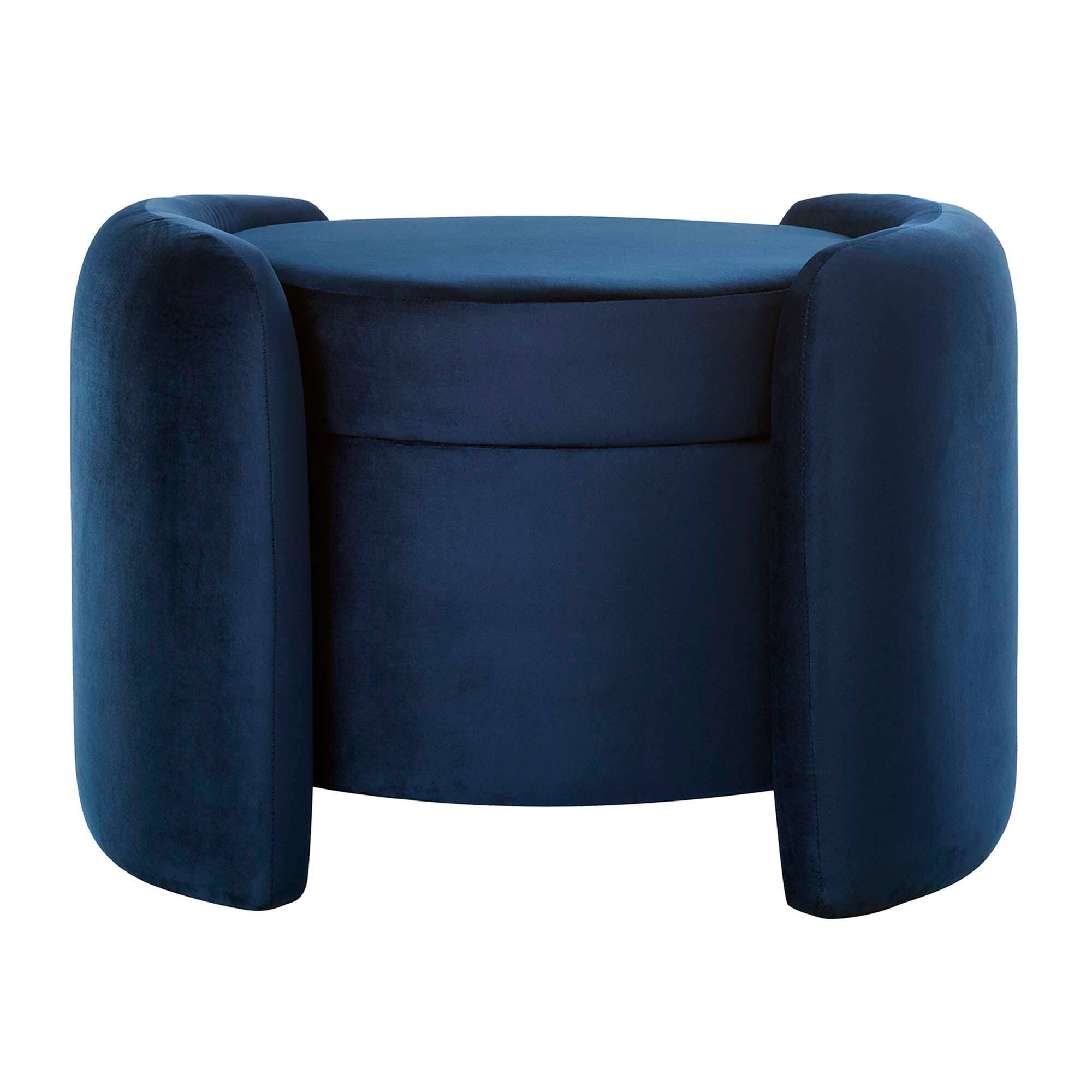 Alt View 2. Modway - Nebula Upholstered Performance Velvet Ottoman by Modway - EEI-6055-MID.