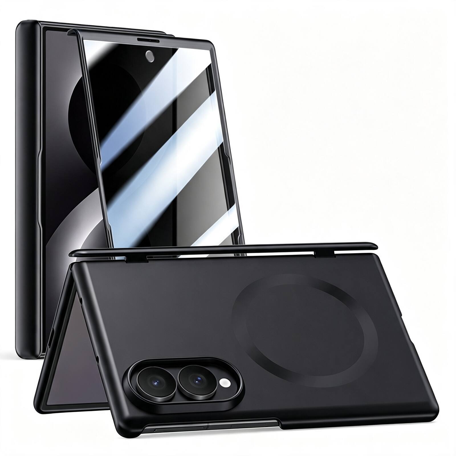 Dteck - Hinge Cover for Samsung Galaxy Z Fold8 Magnetic Case Built-in Privacy Screen Protector,Rugged Hard PC Protective Cover - Black(Privacy Film) price history on PriceWatchPro