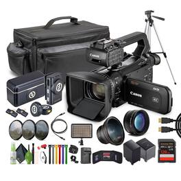 Canon - XA75 PAL 4K UHD / 25p Camcorder + + 128GB Memory Card + More (International Model)