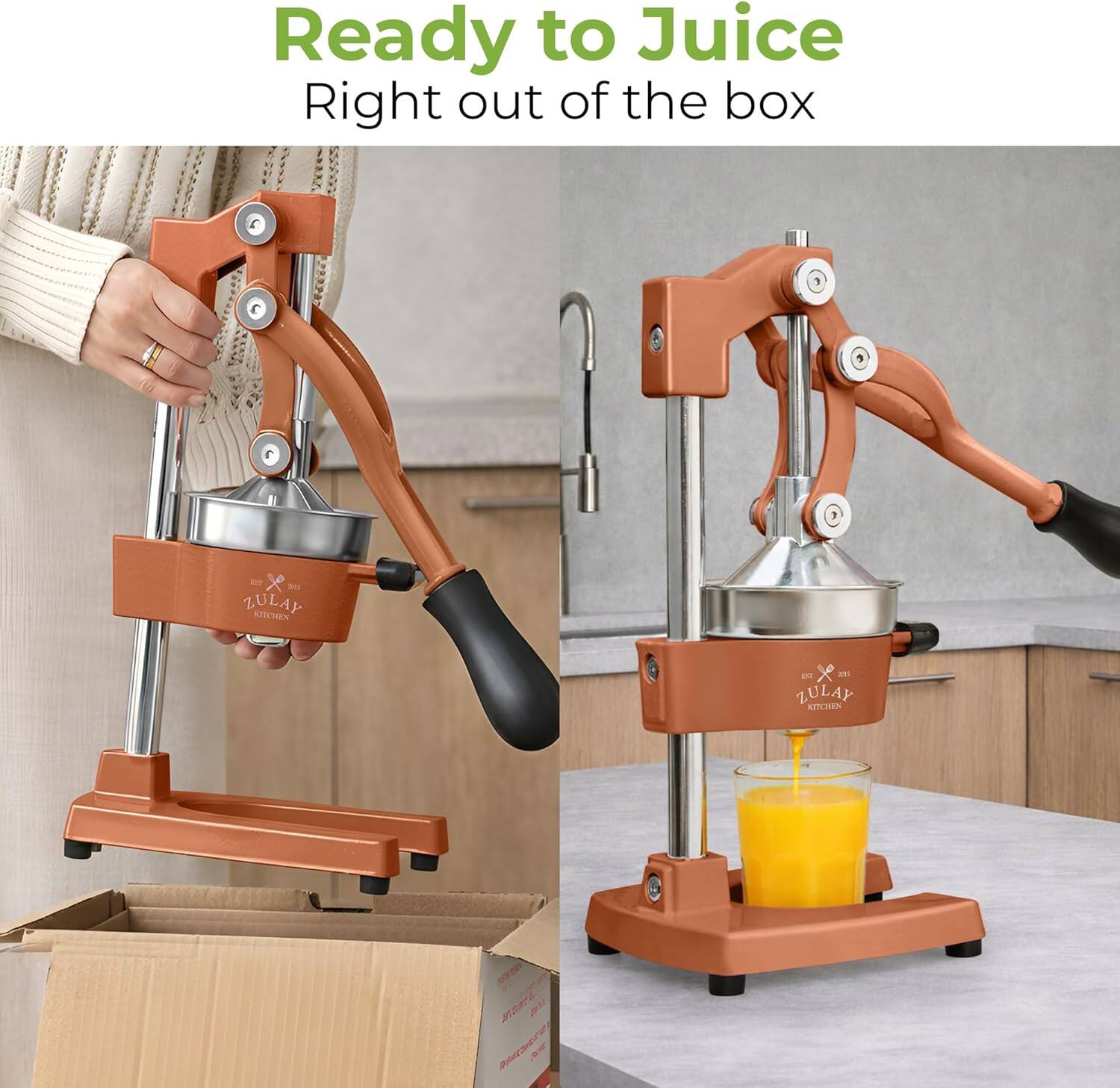 Ready to Juice Right out of the box  
SEF x J ZULAY KITCHEN - x sn ZULAY MICHE