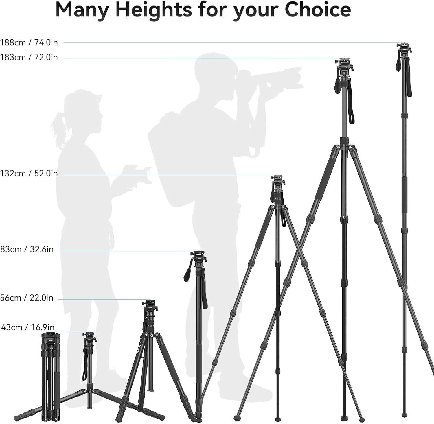 Many Heights for your Choice

188cm / 74.0in  
183cm / 72.0in  
132cm / 52.0in  
83cm / 32.6in  
56cm / 22.0in  
43cm / 16.9in