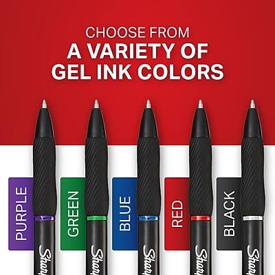 Sharpie S Gel Retractable Gel Pen, Medium Point, Dozen Purple Ink ...