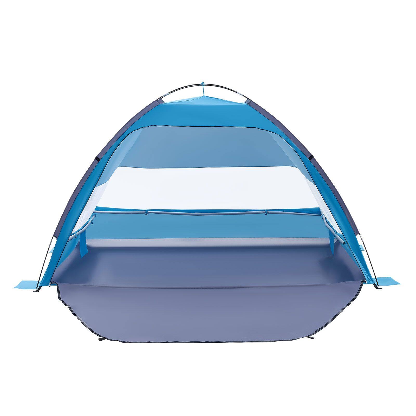 Alt View 7. Loheer - Loheer Beach Tent Sun Shelter for 4 Person UPF 50+ Protection Portable Canopy - Blue.
