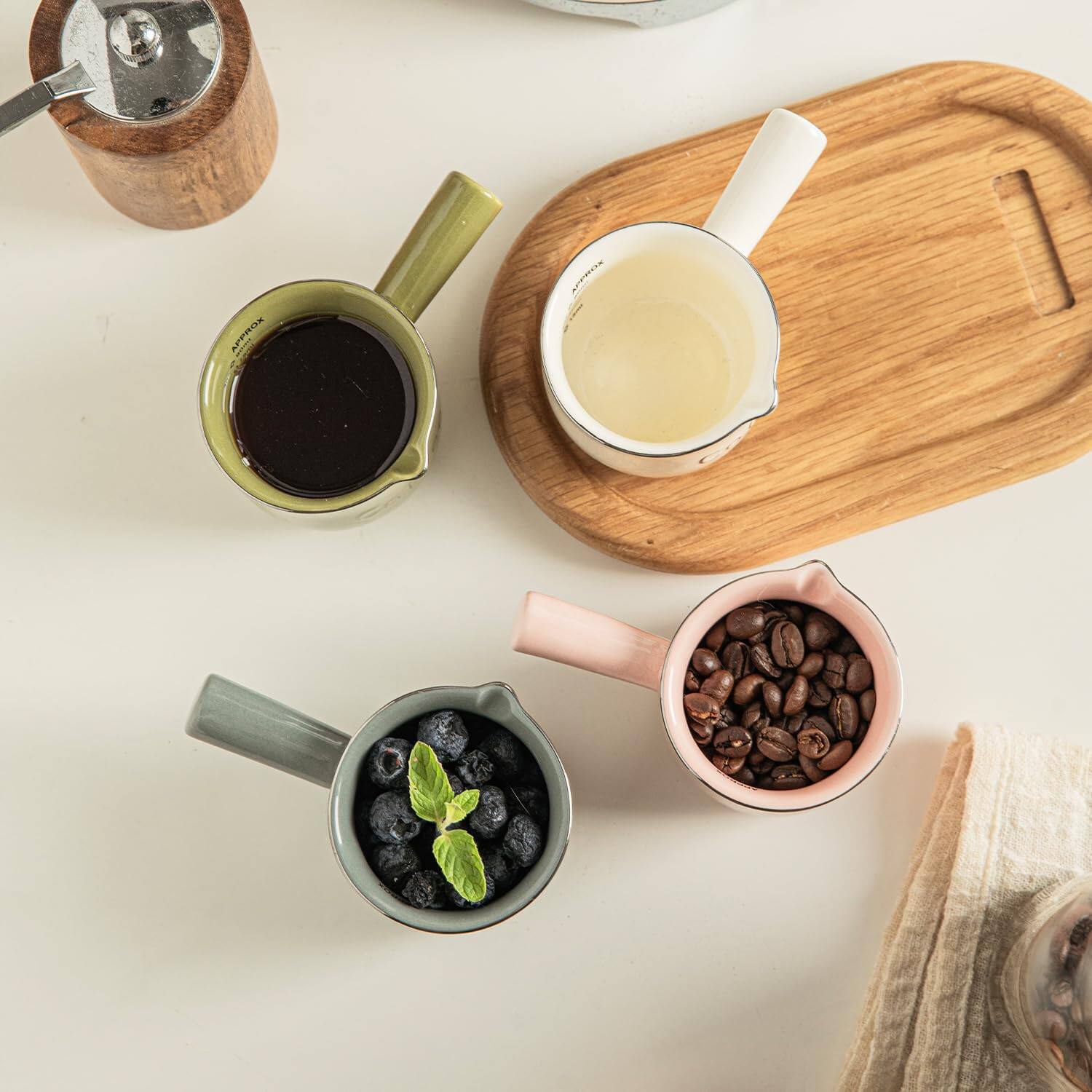 Dapper Styles Espresso Cups Ceramic Measuring Cup With Handle Shot V ...