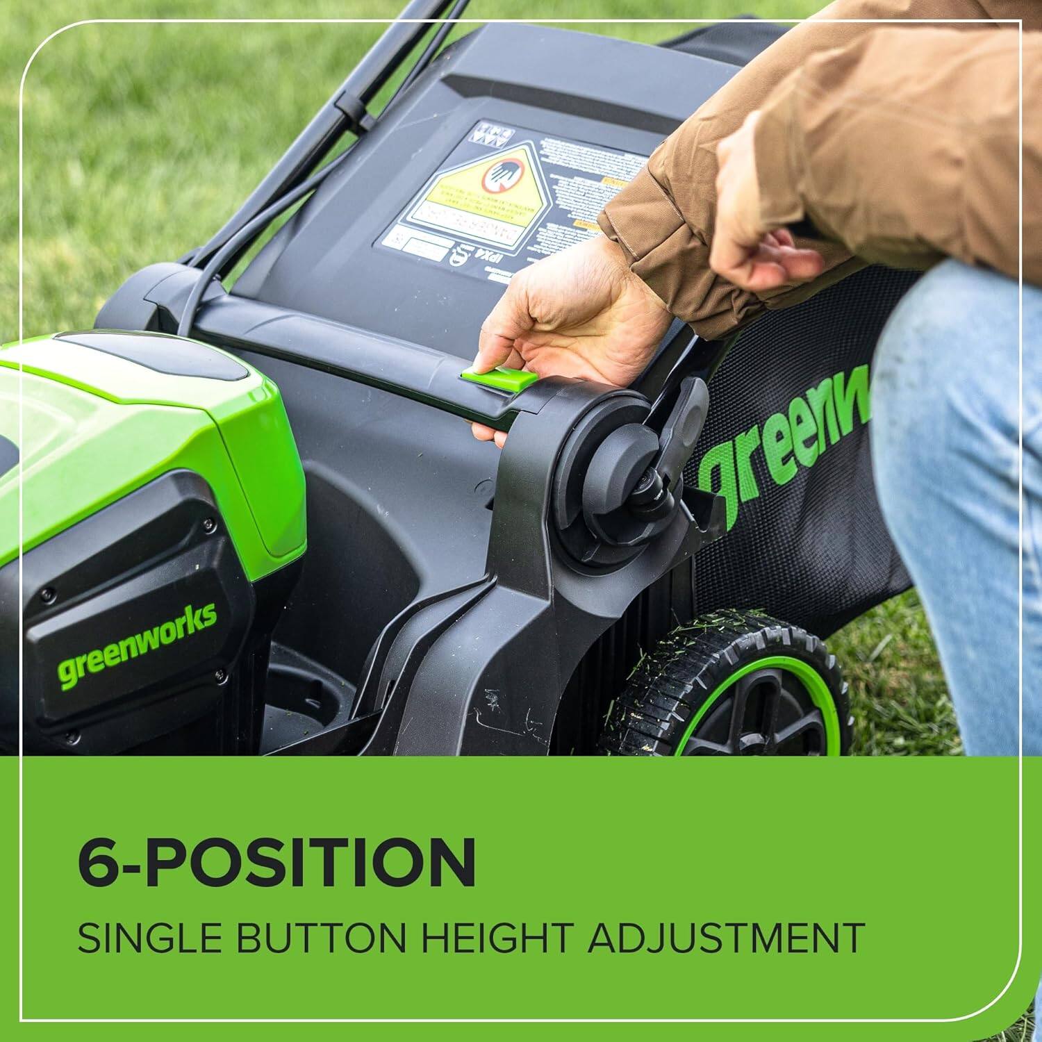 6-Position Single Button Height Adjustment