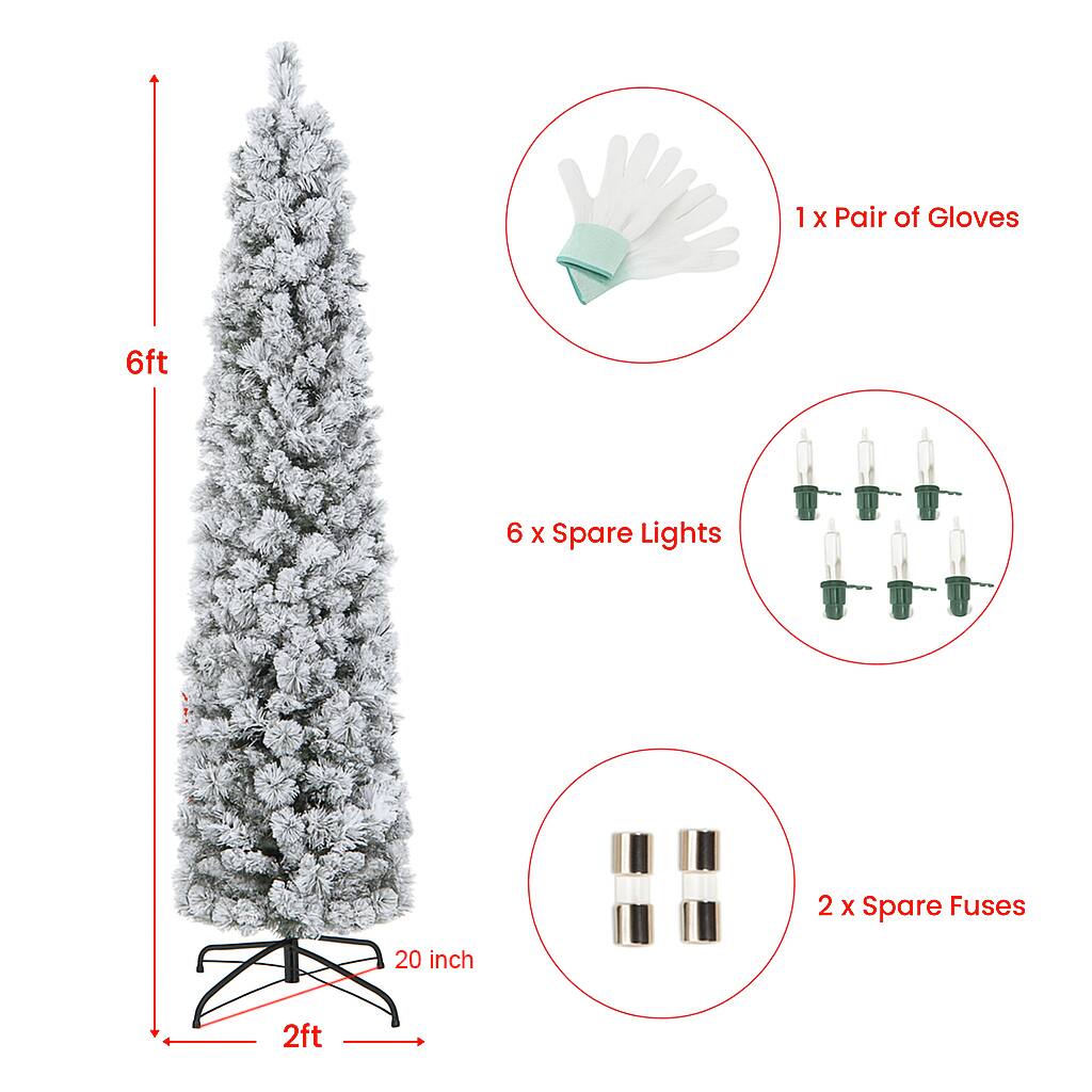 1 x Pair of Gloves  
6 x Spare Lights  
2 x Spare Fuses  
6ft  
20 inch  
2ft