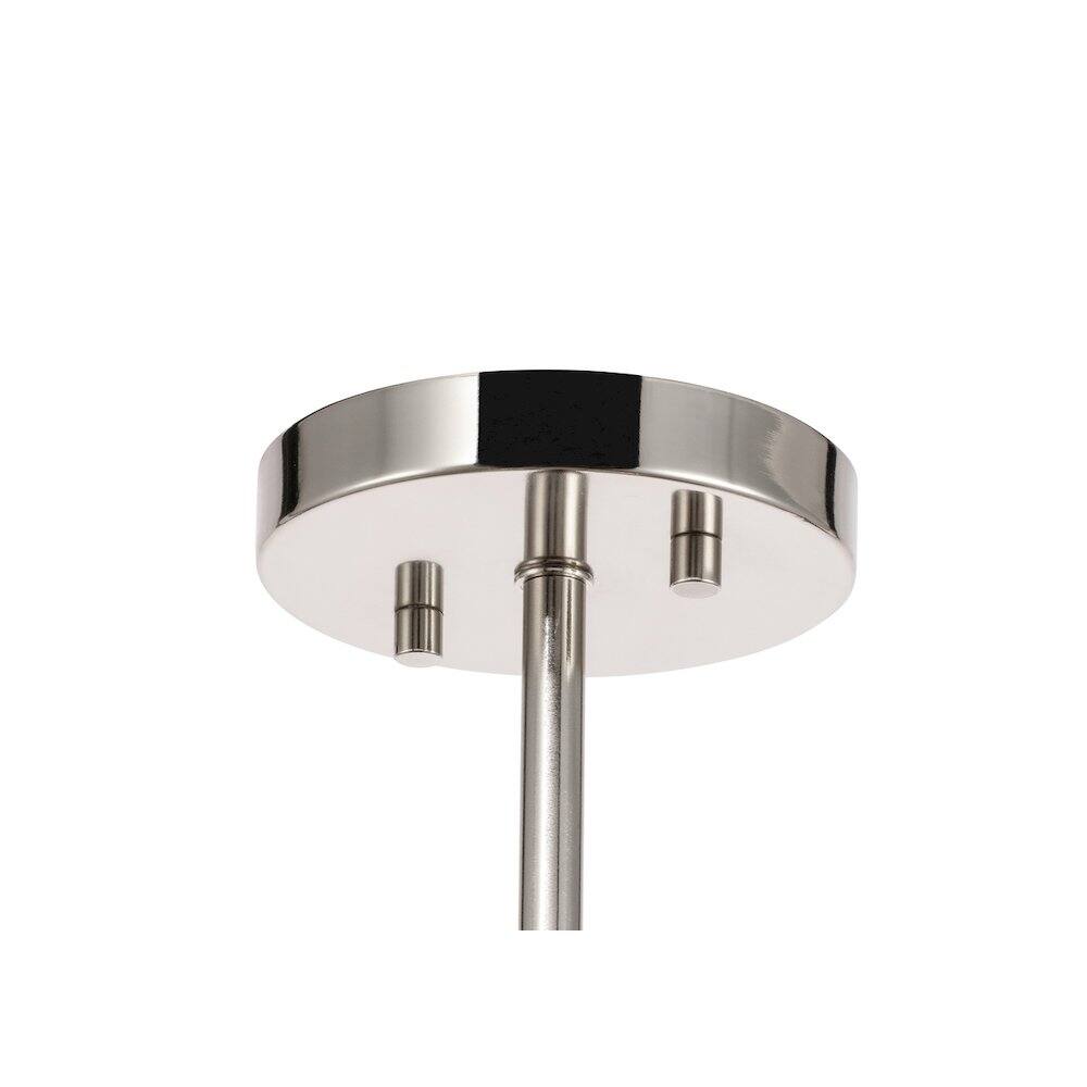 Alt View 4. Living District - Ryland 2 Light Chrome And Clear Glass Pendant - Chrome And Clear Glass.