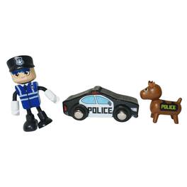 J'adore - Officer Kirby Natural Wooden Toy Playset - Yellow