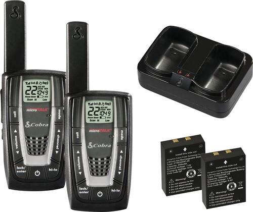 Cobra - CXR725 Two Way Radio / Walkie Talkie - Black-Angle_Standard 