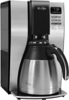 Mr. Coffee - 10-Cup Coffee Maker with Thermal Carafe - Stainless-Steel/Black - Angle_Zoom