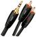 Angle. AudioQuest - Tower 2' 3.5mm-to-RCA Interconnect Cable - Black/White.
