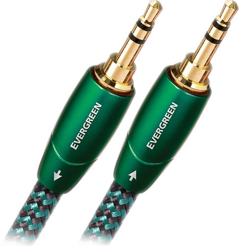 Front Zoom. AudioQuest - Evergreen 3.3' 3.5mm-to-3.5mm Interconnect Cable - Green.