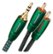 Angle Zoom. AudioQuest - Evergreen 26.2' 3.5mm-to-RCA Interconnect Cable - Black/Green.