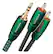 Angle. AudioQuest - Evergreen 16.4' 3.5mm-to-RCA Interconnect Cable - Green.