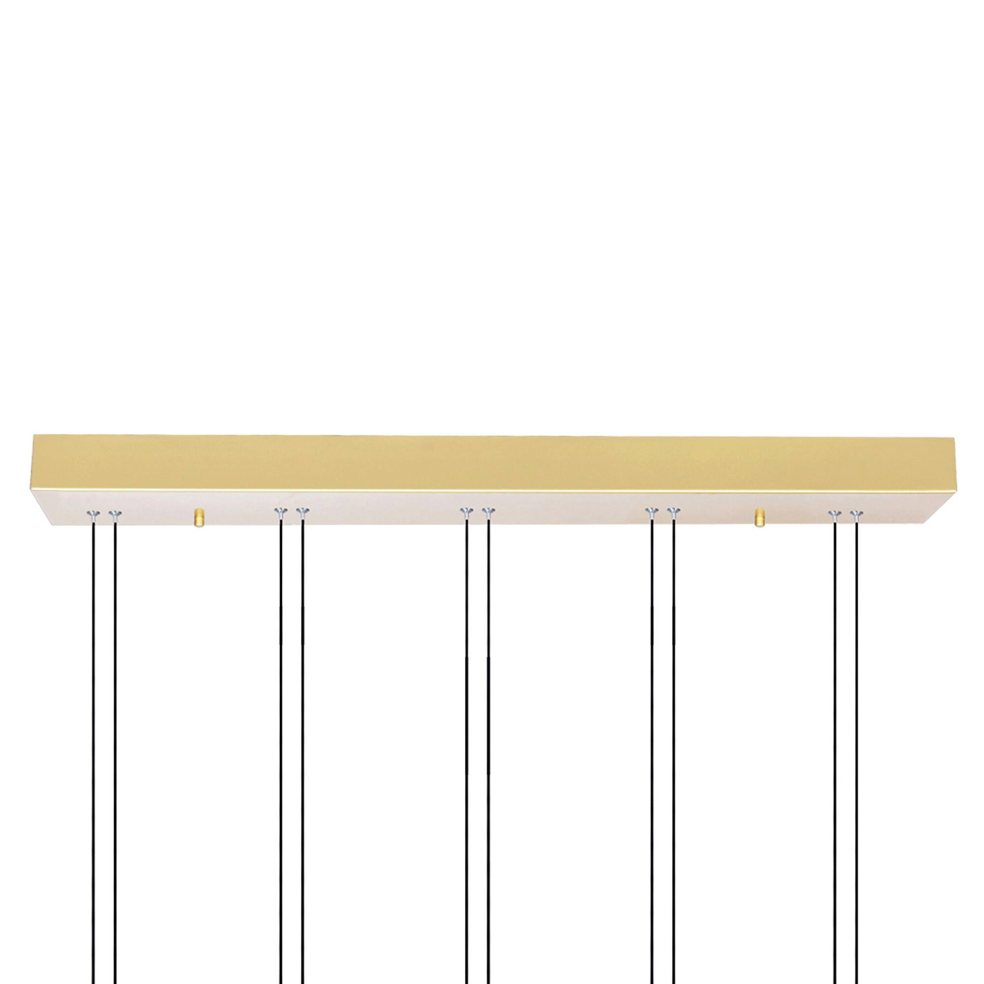 Left. CWI Lighting - Hoops 5 Light LED Chandelier With Satin Gold Finish - Satin Gold.