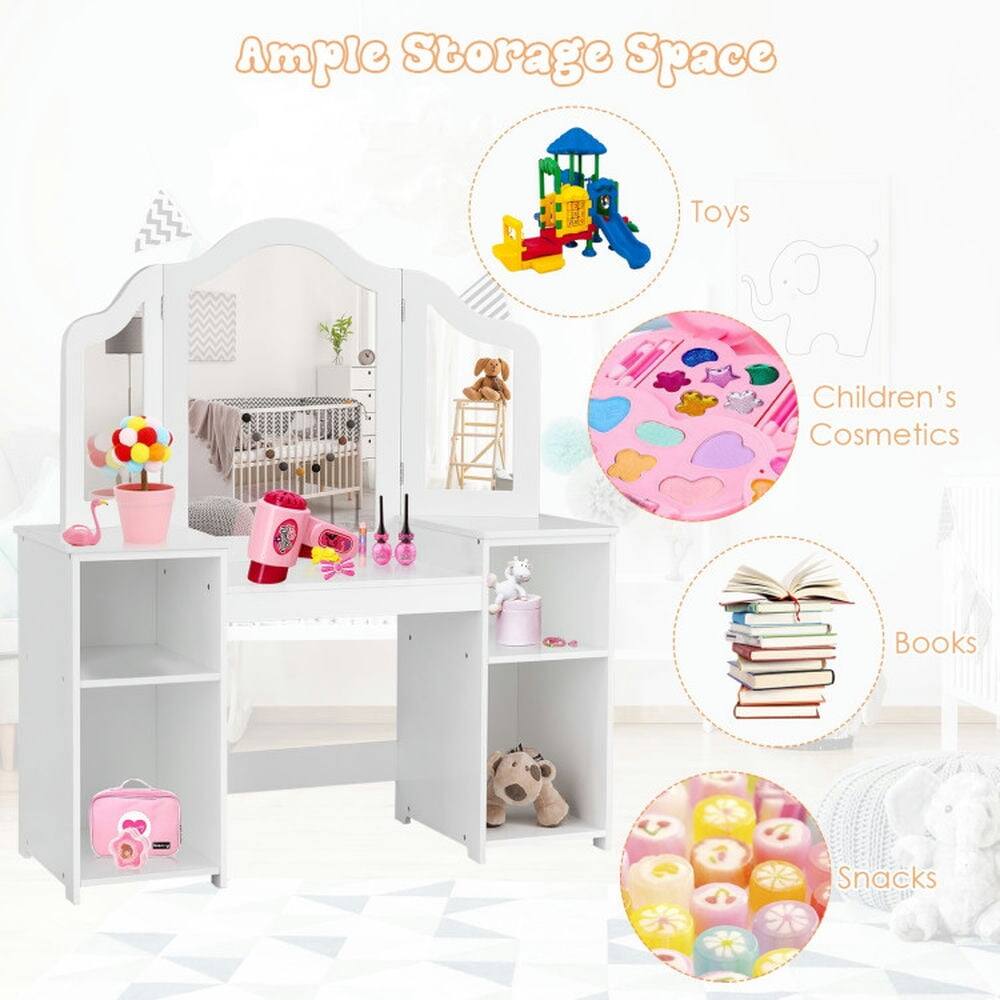 Ample Storage Space  
Toys  
Children's Cosmetics  
Books  
Snacks