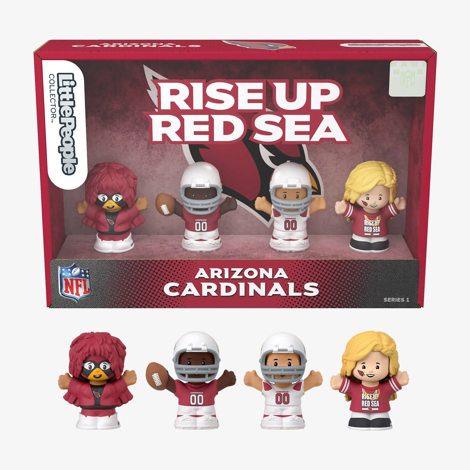 Fisher Price - Little People Collector: x NFL Arizona Cardinals 4-Pack, Special Edition - COLLECTABLES - Multicolor