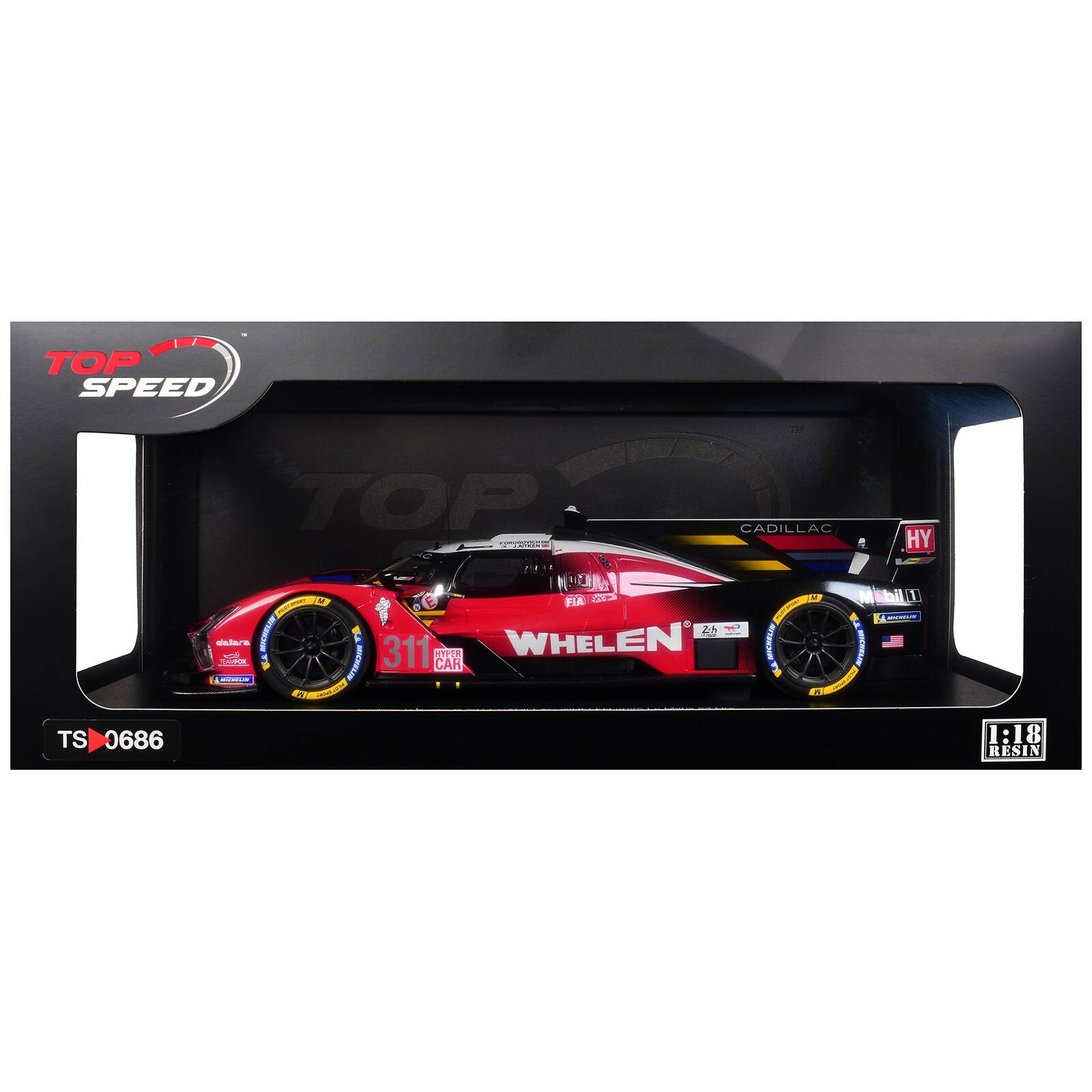 TOP SPEED TM TOP n CADILLAC HY TS TS 0686 TW FIA 2 | 20 F nslars H I 311 HIPER WHELEN S - + CM ML CAR i Son I T I MICREAS 1 A ) sill . : 1:18 RESIN