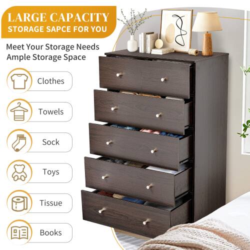 LARGE CAPACITY STORAGE SPACE FOR YOU  
Meet Your Storage Needs  
Ample Storage Space  

- Clothes  
- Towels  
- Sock  
- Toys  
- Tissue  
- Books
