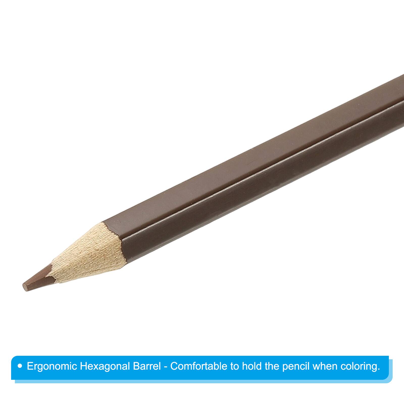 Ergonomic Hexagonal Barrel - Comfortable to hold the pencil when coloring.