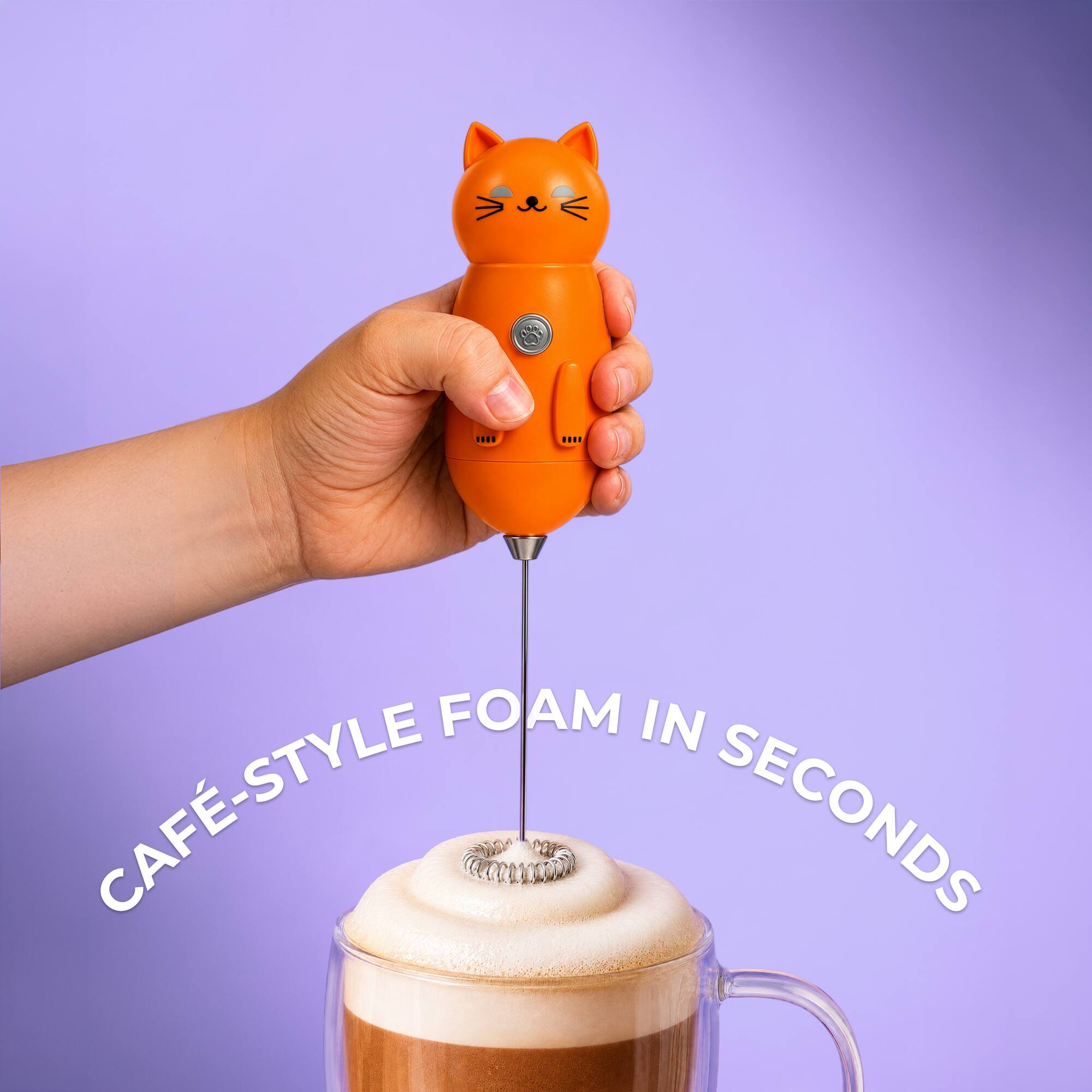 CAFÉ-STYLE FOAM IN SECONDS