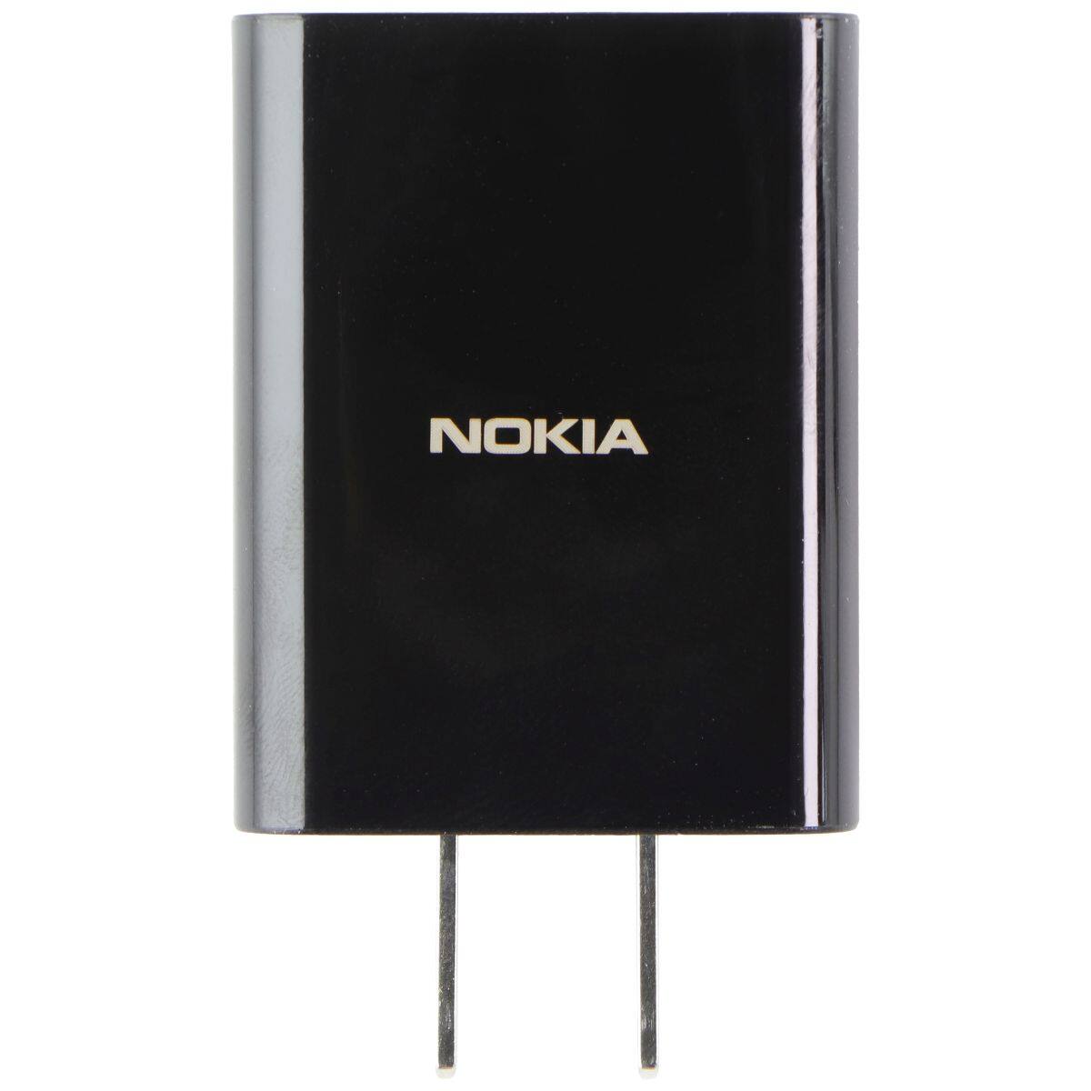 Front. Nokia - USB-A 9V/2A Wall Charger (1-CHUSQ302-097) - Black.