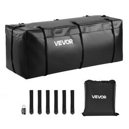 VEVOR - Hitch Cargo Carrier Bag, Waterproof 840D PVC, 57.48 x 19.49 x 23.82 in (16 Cubic Feet), Heavy Duty Cargo Bag - Black
