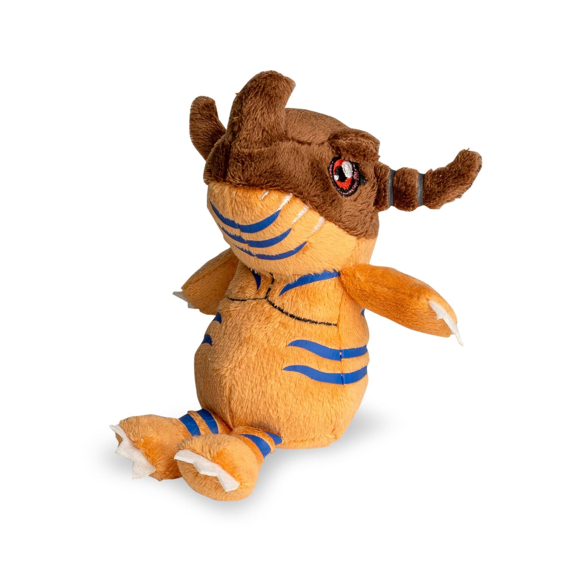 Alt View 1. Bandai - Digimon 4 Inch Mini Character Plush | Greymon - Orange.