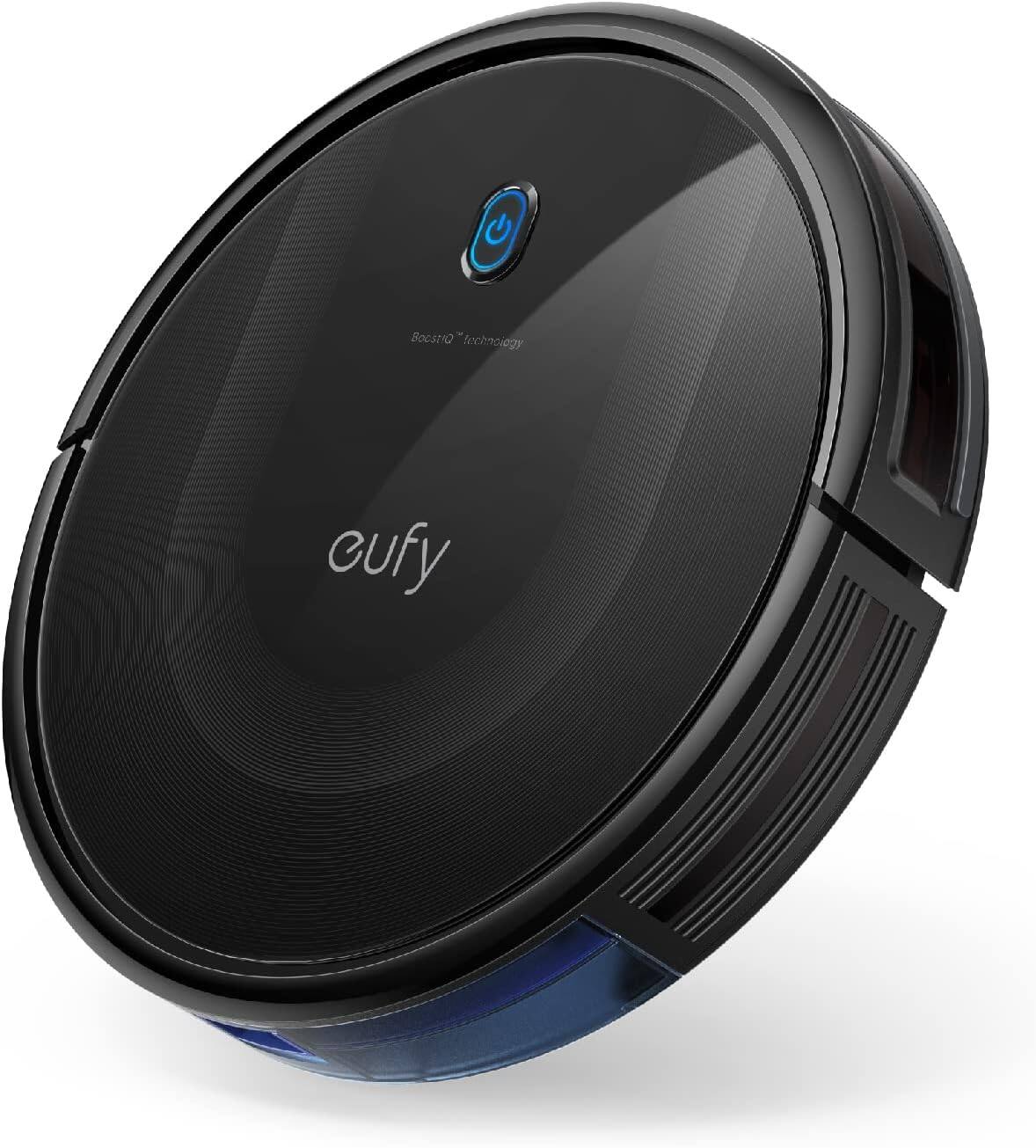 eufy - Robot Vacuum 11S MAX, Super Thin, Powerful Suction, Quiet, Self-Charging Robotic Vacuum Cleaner - Black