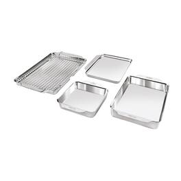 All Clad - All-Clad 5pc Stainless Steel Bakeware Set, Tri-Ply, Silver