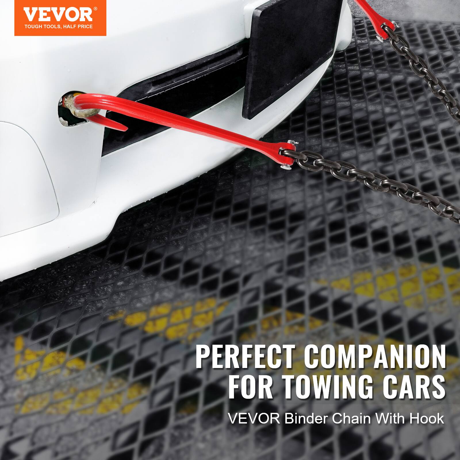 VEVOR TOUGH TOOLS, HALF PRICE

PERFECT COMPANION FOR TOWING CARS

VEVOR Binder Chain With Hook